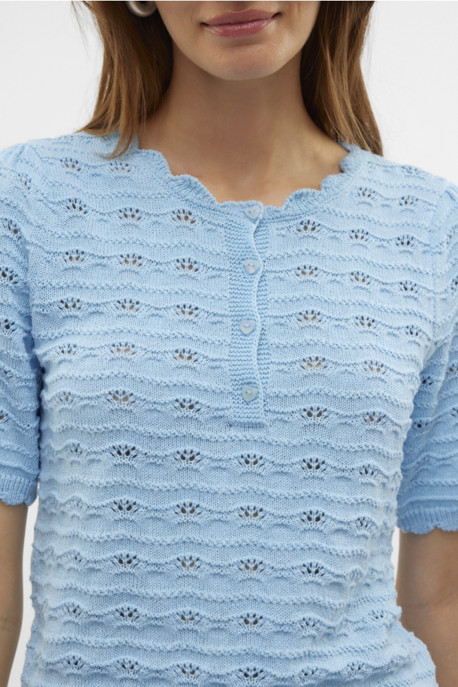 VMSHELBY SS O-NECK PULLOVER BOO 10321768 AIRY BLUE